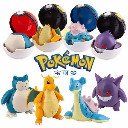 Mini figuras colecionáveis de montrinhos do universo Pokémon