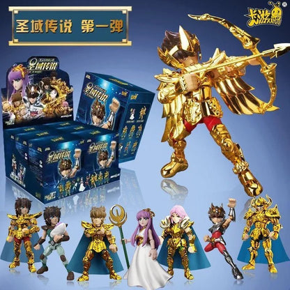 Saint Seiya caixa surpresa Vol.1.2 - Modelos Móveis com figuras articuladas em design detalhado e montagem fácil.