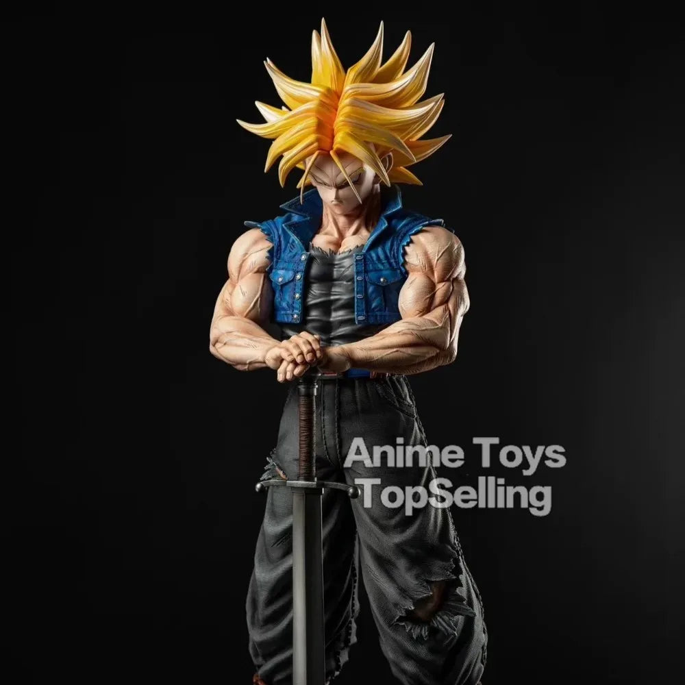 Dragon Ball Z Trunks Figura de Ação 25cm. Perfeita para colecionadores e fãs do anime