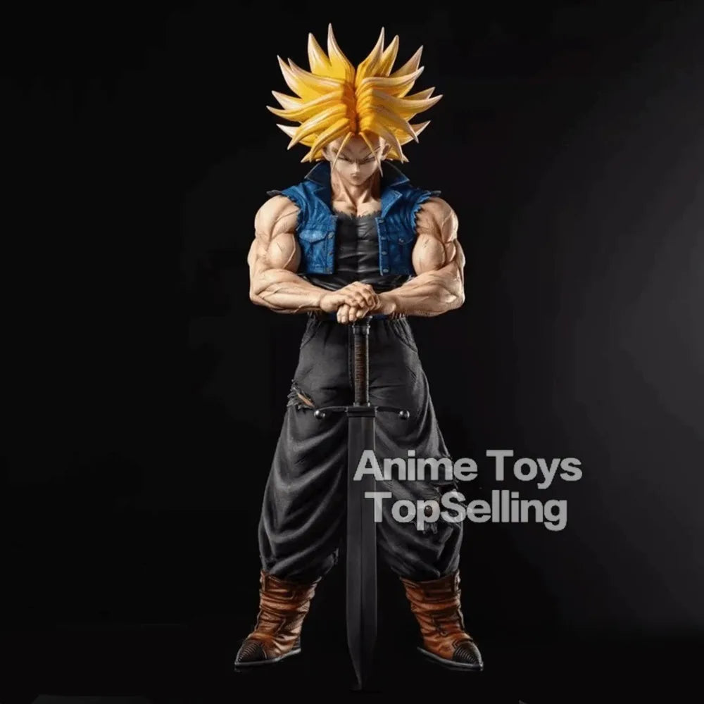 Dragon Ball Z Trunks Figura de Ação 25cm. Perfeita para colecionadores e fãs do anime