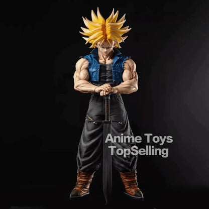 Dragon Ball Z Trunks Figura de Ação 25cm. Perfeita para colecionadores e fãs do anime