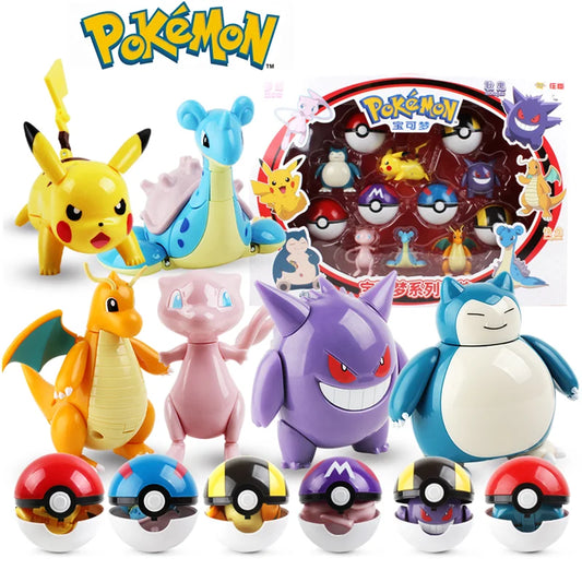 Mini figuras colecionáveis de montrinhos do universo Pokémon