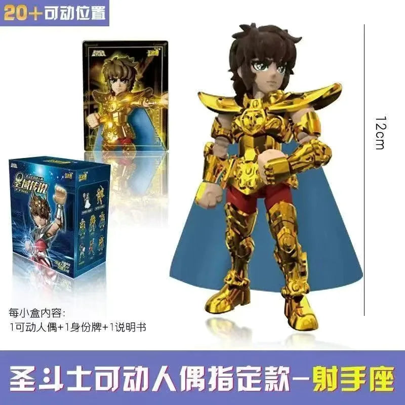 Saint Seiya caixa surpresa Vol.1.2 - Modelos Móveis com figuras articuladas em design detalhado e montagem fácil.