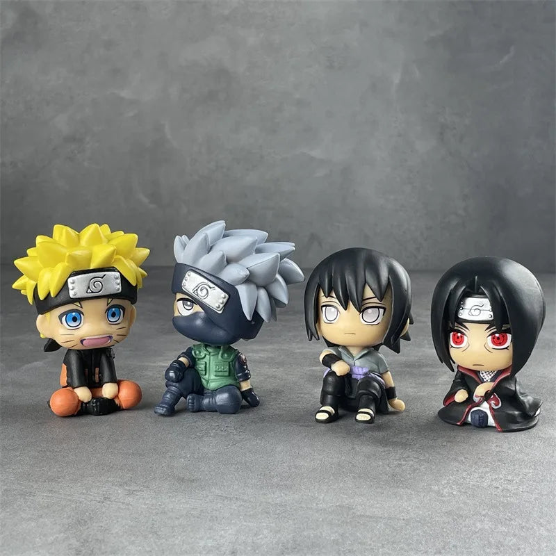 Naruto Q Version - Figuras 10cm. Fofas e detalhadas, ideais para colecionar.