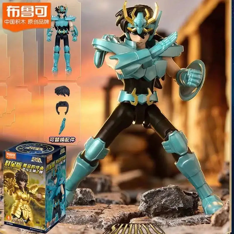 Saint Seiya - Blocos de Montar. Construa figuras articuladas inspiradas nos clássicos Gold Saints de Saint Seiya.