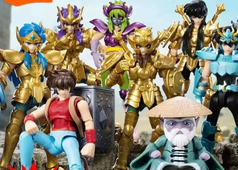 Saint Seiya - Blocos de Montar. Construa figuras articuladas inspiradas nos clássicos Gold Saints de Saint Seiya.