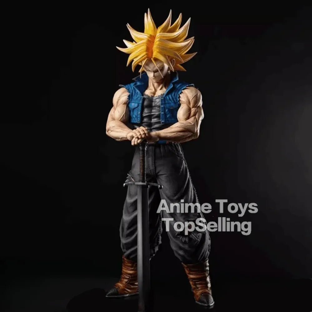 Dragon Ball Z Trunks Figura de Ação 25cm. Perfeita para colecionadores e fãs do anime