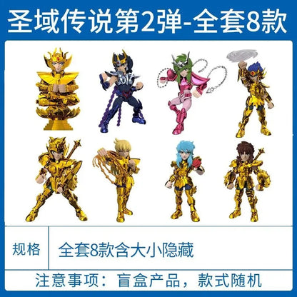 Saint Seiya caixa surpresa Vol.1.2 - Modelos Móveis com figuras articuladas em design detalhado e montagem fácil.