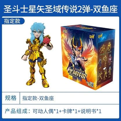 Saint Seiya caixa surpresa Vol.1.2 - Modelos Móveis com figuras articuladas em design detalhado e montagem fácil.