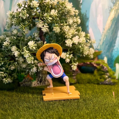 One Piece conjunto de figuras de 15 cm, item colecionável bem elaborado que incorpora heróis essenciais de One Piece